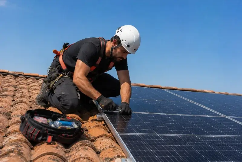Maintenance et monitoring de panneaux solaires à Cléguer